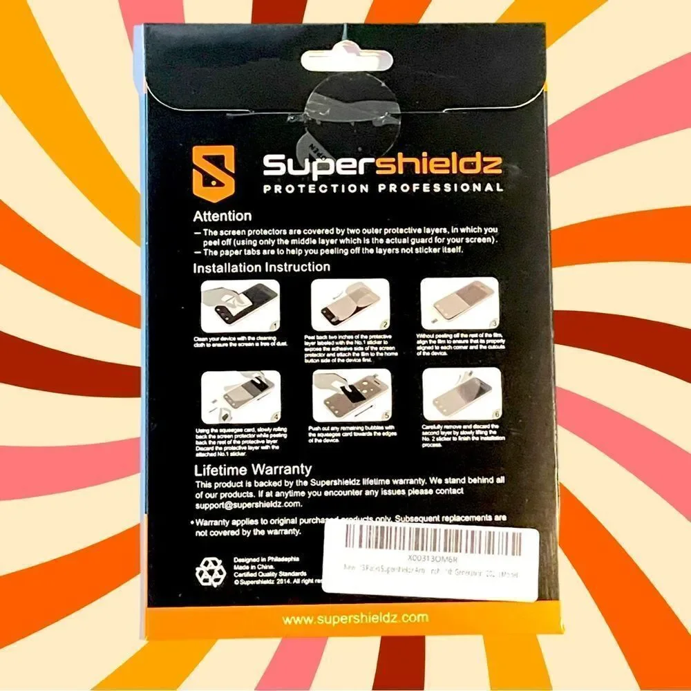 NIB SUPERSHIELDZ PROTECTION PROFESSIONAL SCREEN PROTECTOR FOR KINDLE PAPERWHITE